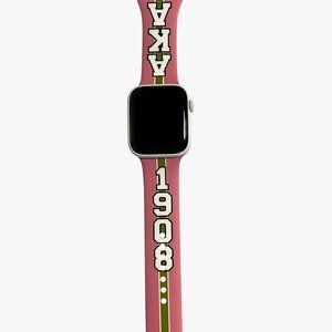 Alpha Kappa Alpha Apple Watch Band Size 38/40/41 mm Bold Pink